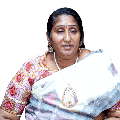 This photo shows Karuna Dara Sree, Advisor of Naksh Foundation South Team.